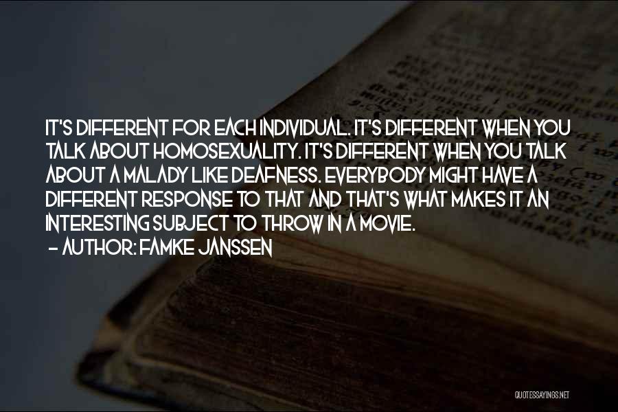 Deafness Quotes By Famke Janssen