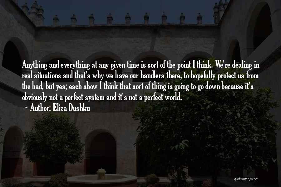 Dealing With Bad Situations Quotes By Eliza Dushku