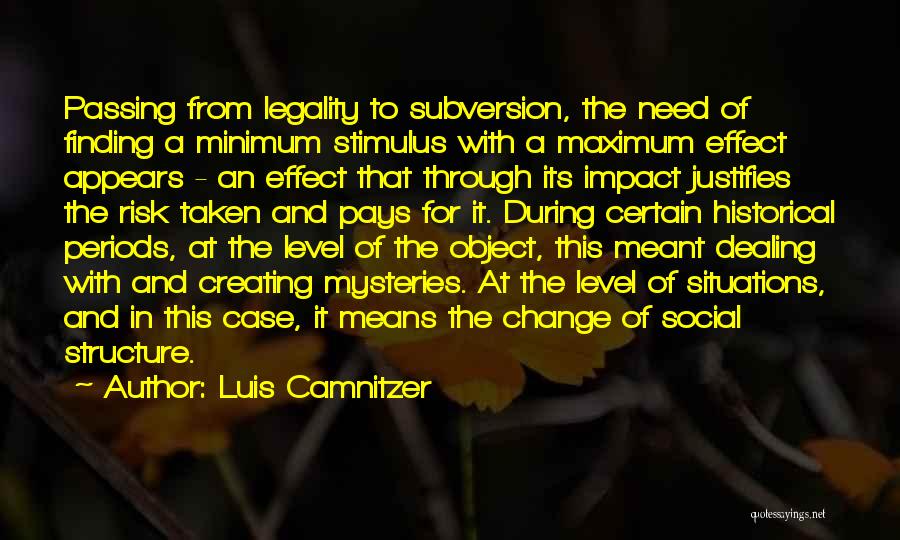 Dealing With Change Quotes By Luis Camnitzer