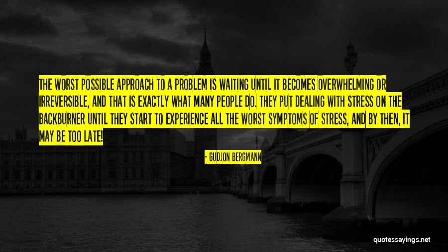 Dealing With Stress Quotes By Gudjon Bergmann