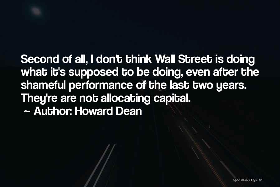 Dean Street Quotes By Howard Dean