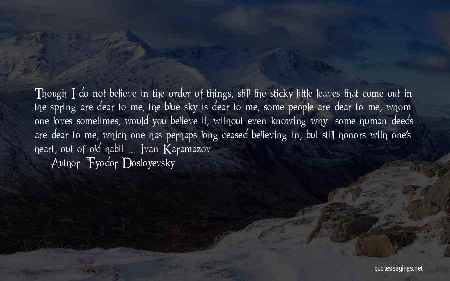 Dear Blue Sky Quotes By Fyodor Dostoyevsky