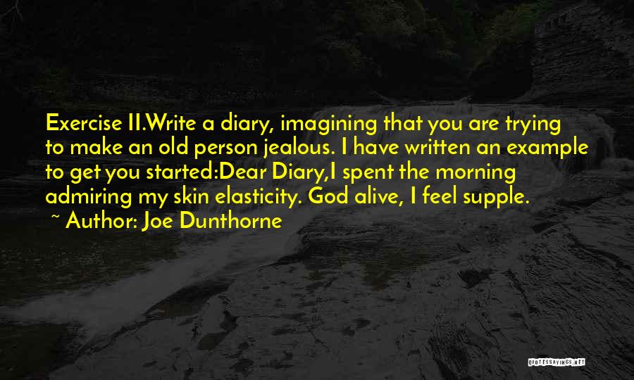 Dear Diary Quotes By Joe Dunthorne