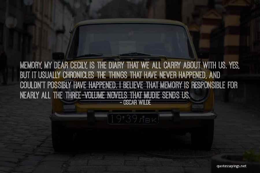 Dear Diary Quotes By Oscar Wilde