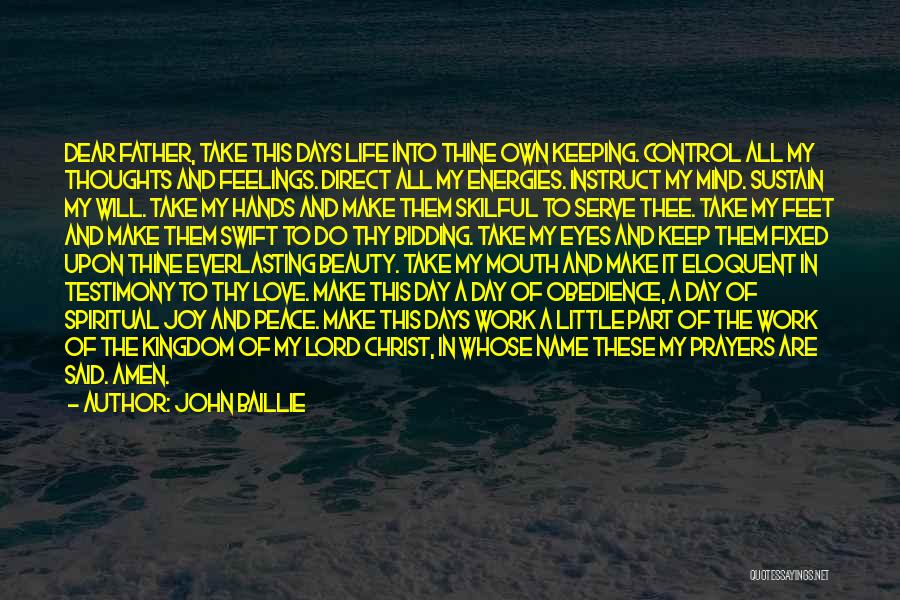 Dear John Love Quotes By John Baillie