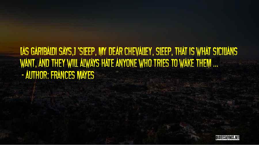 Dear Sleep Quotes By Frances Mayes