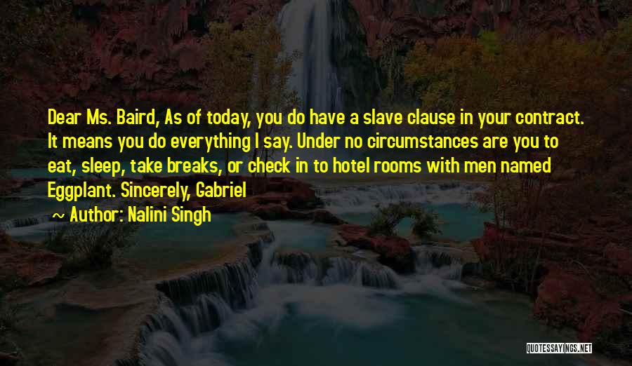 Dear Sleep Quotes By Nalini Singh