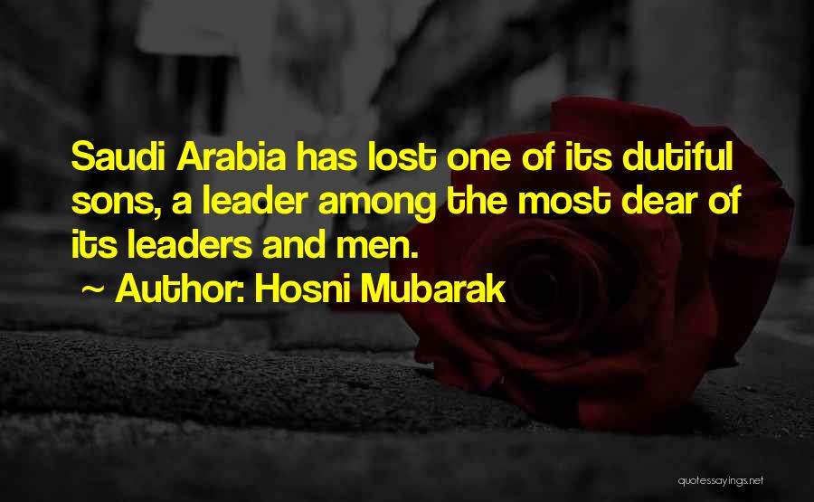 Dear Son Quotes By Hosni Mubarak