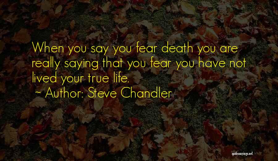 Death A Life Well Lived Quotes By Steve Chandler