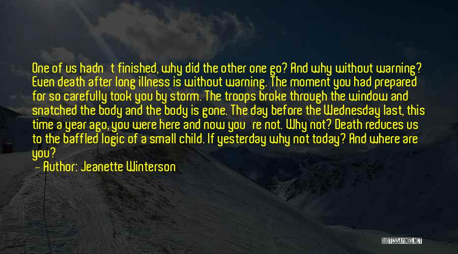 Death After A Year Quotes By Jeanette Winterson