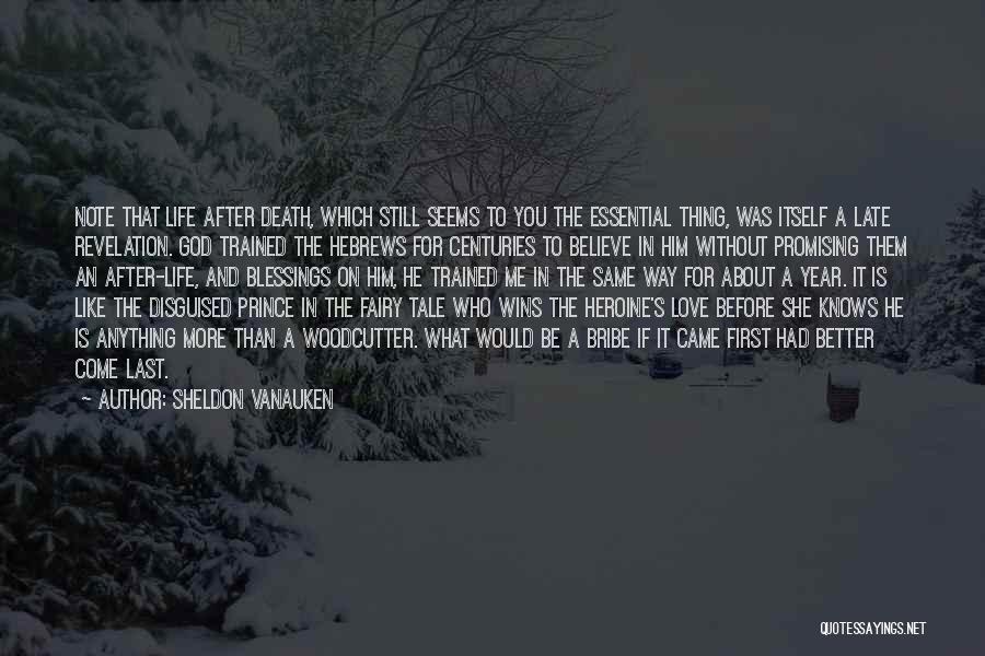 Death After A Year Quotes By Sheldon Vanauken