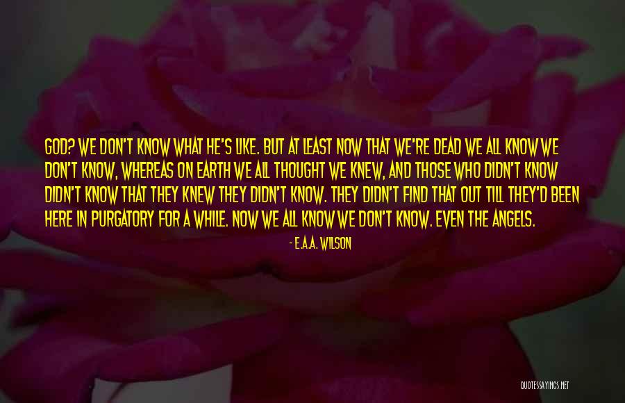 Death And Afterlife Quotes By E.A.A. Wilson Death And Afterlife Quotes By E.A.A. Wilson