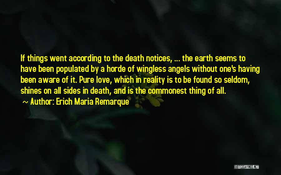 Death And Angels Quotes By Erich Maria Remarque