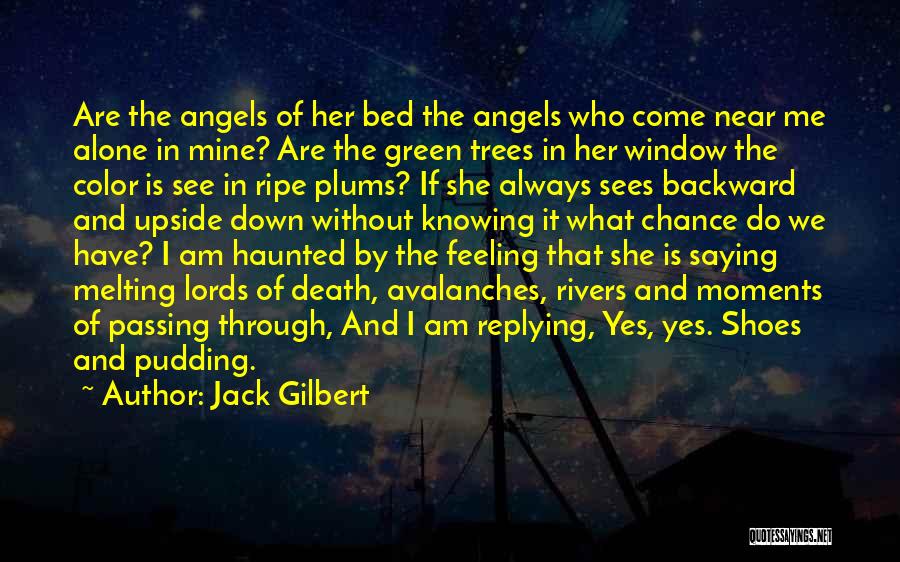 Death And Angels Quotes By Jack Gilbert