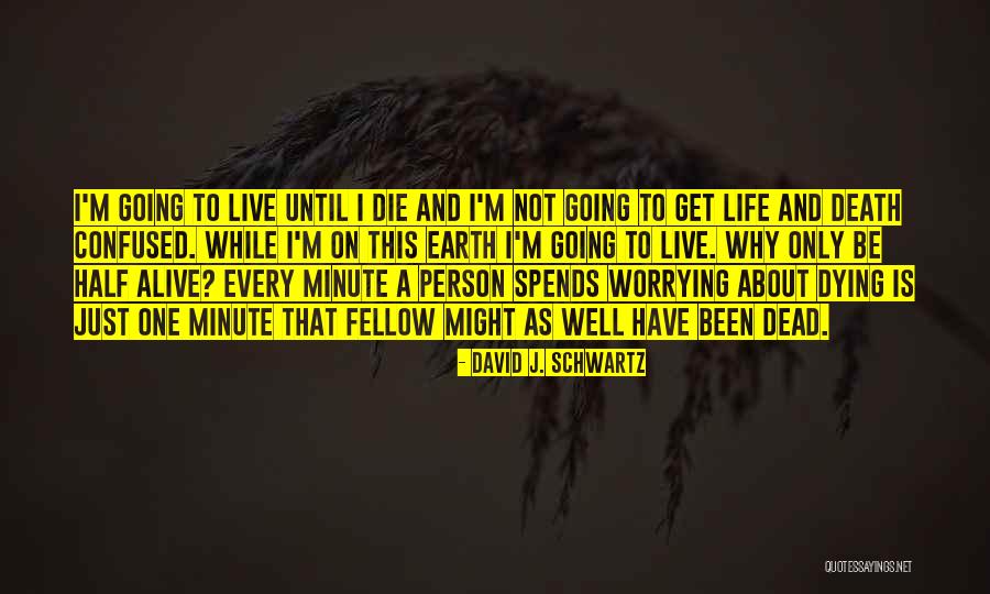 Death And Dying Inspirational Quotes By David J. Schwartz Death And Dying Inspirational Quotes By David J. Schwartz