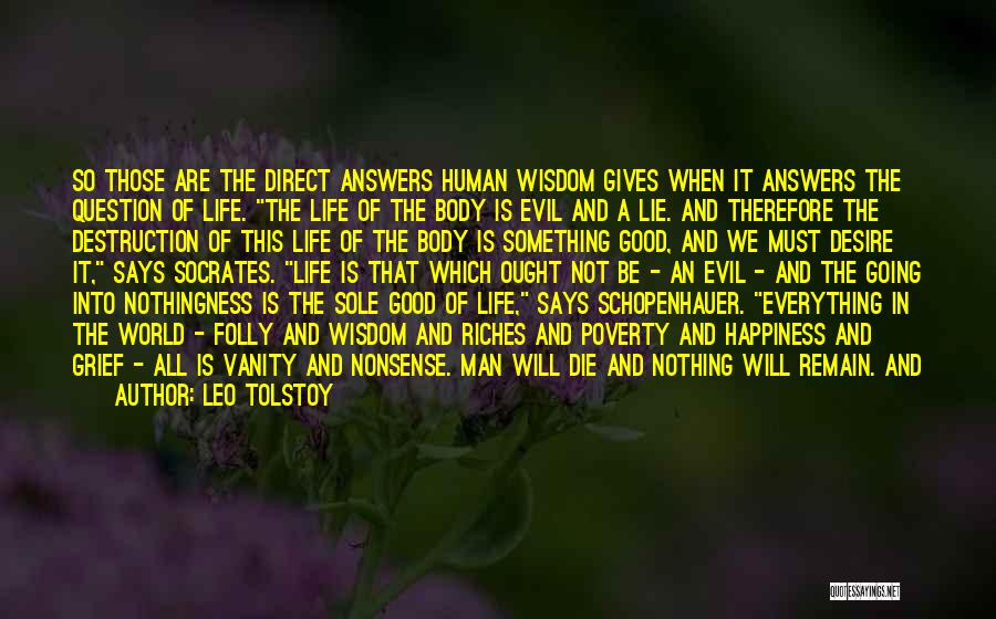 Death And Life Buddha Quotes By Leo Tolstoy