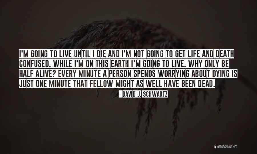 Death And Life Going On Quotes By David J. Schwartz