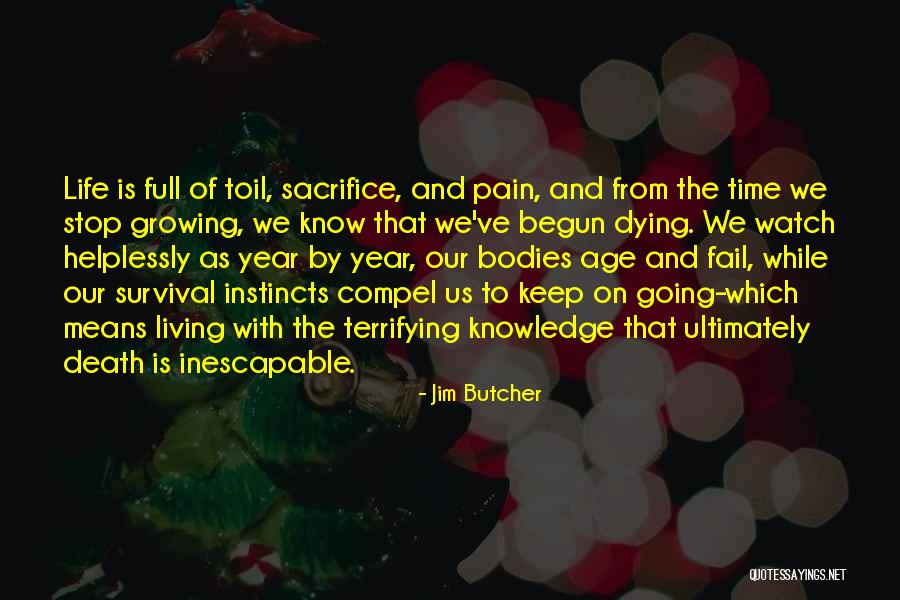 Death And Life Going On Quotes By Jim Butcher