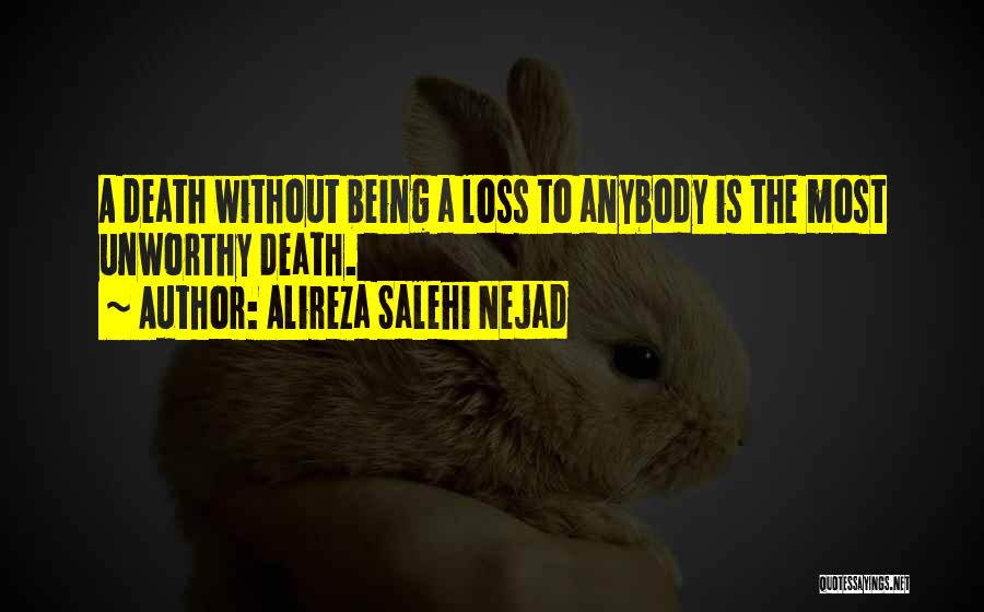 Death And Loss Quotes By Alireza Salehi Nejad