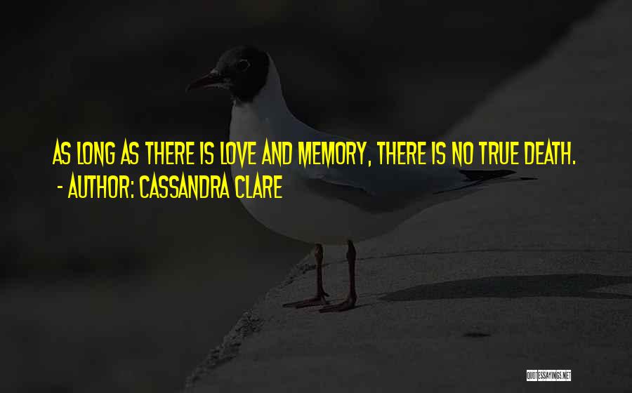 Death And Memory Quotes By Cassandra Clare