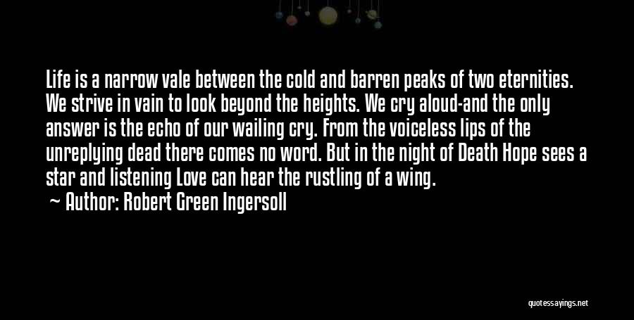 Death And Star Quotes By Robert Green Ingersoll