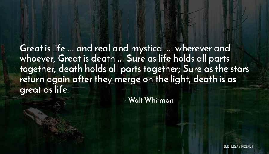 Death And The Stars Quotes By Walt Whitman