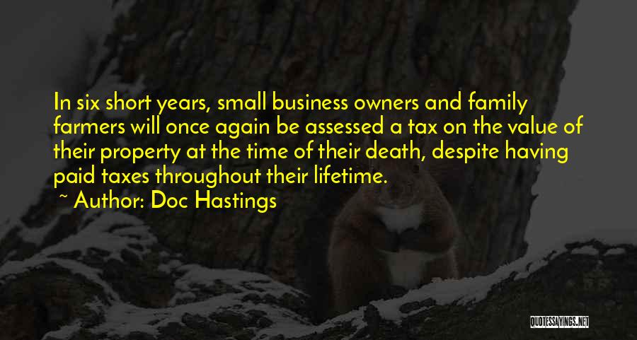 Death And Time Quotes By Doc Hastings
