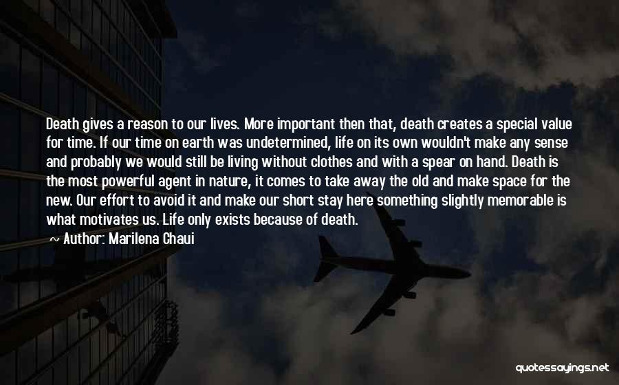 Death And Time Quotes By Marilena Chaui