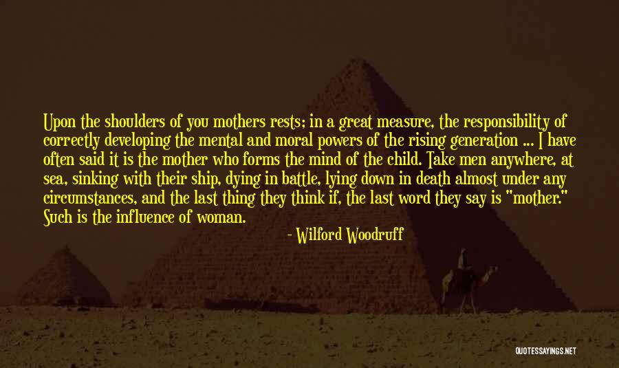 Death At Sea Quotes By Wilford Woodruff Death At Sea Quotes By Wilford Woodruff