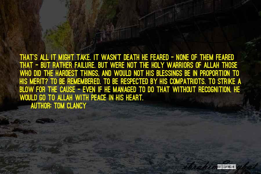 Death Blow Quotes By Tom Clancy