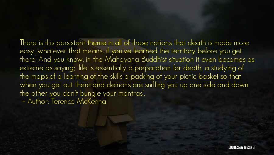 Death Buddhist Quotes By Terence McKenna