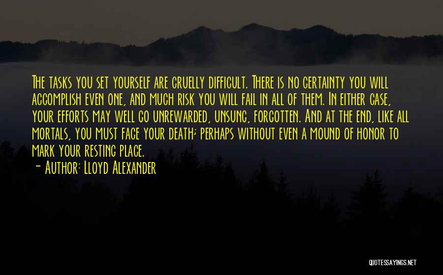 Death Certainty Quotes By Lloyd Alexander