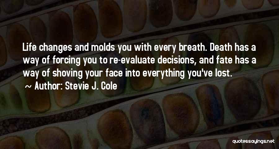 Death Changes Everything Quotes By Stevie J. Cole