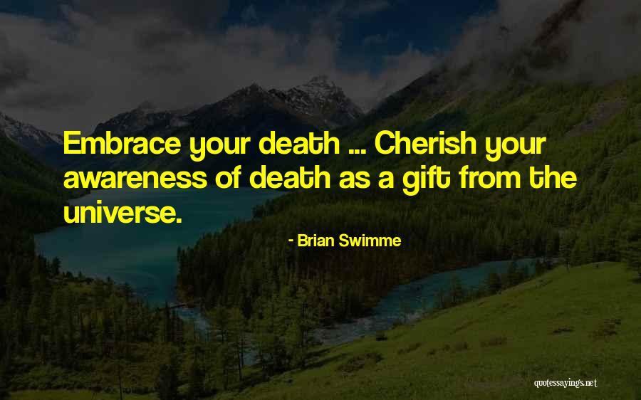 Death Cherish Quotes By Brian Swimme