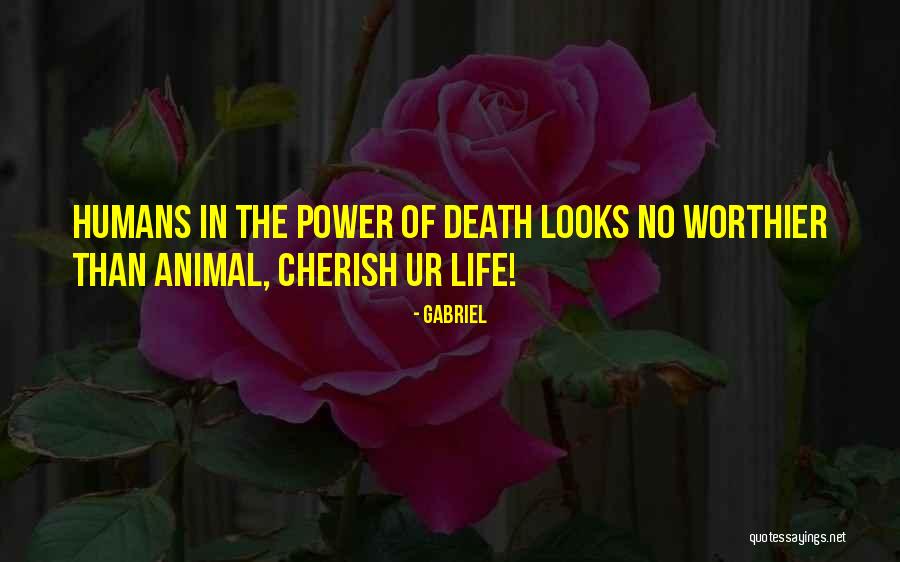 Death Cherish Quotes By Gabriel