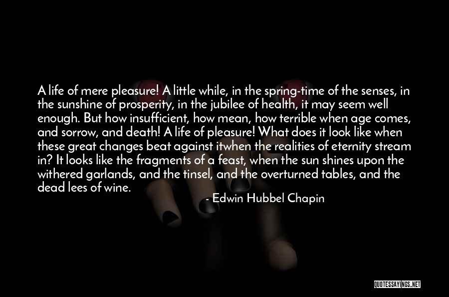 Death Comes Quotes By Edwin Hubbel Chapin