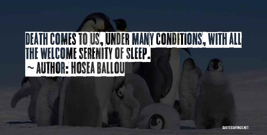 Death Comes To Us All Quotes By Hosea Ballou