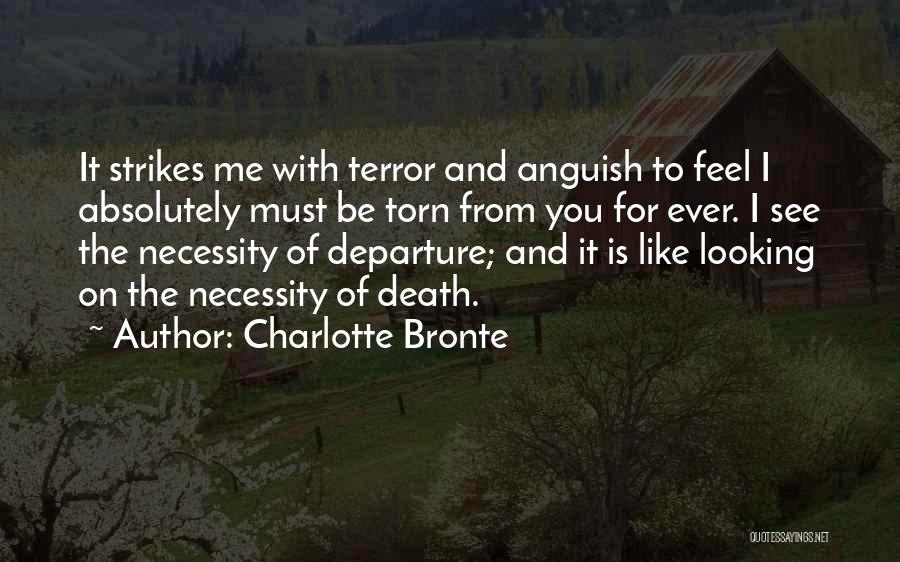 Death Departure Quotes By Charlotte Bronte