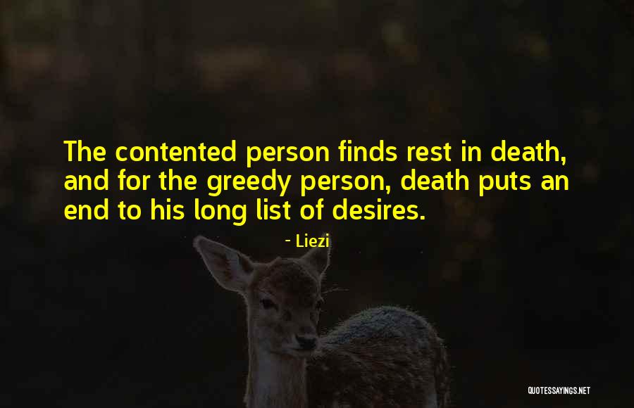 Death End Of Life Quotes By Liezi