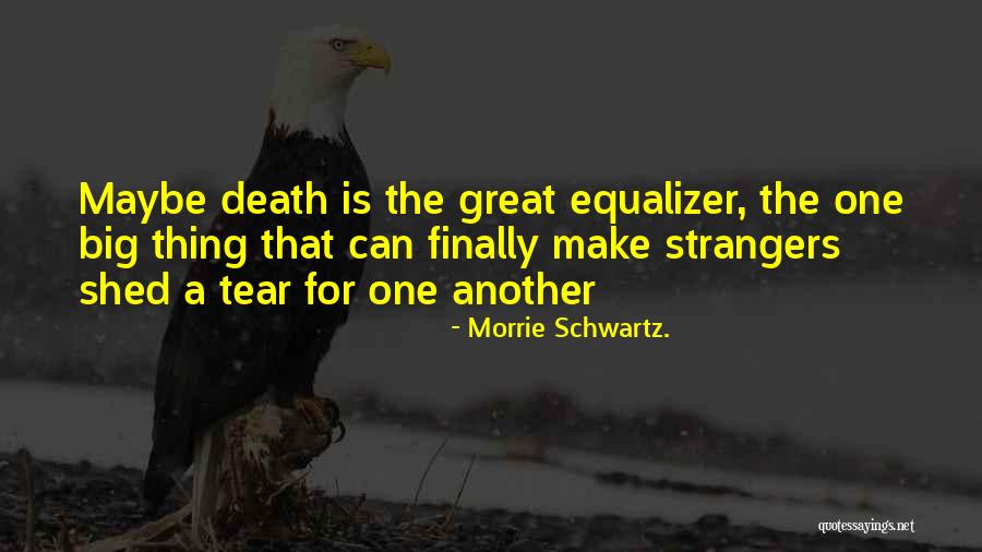 Death From Tuesdays With Morrie Quotes By Morrie Schwartz.