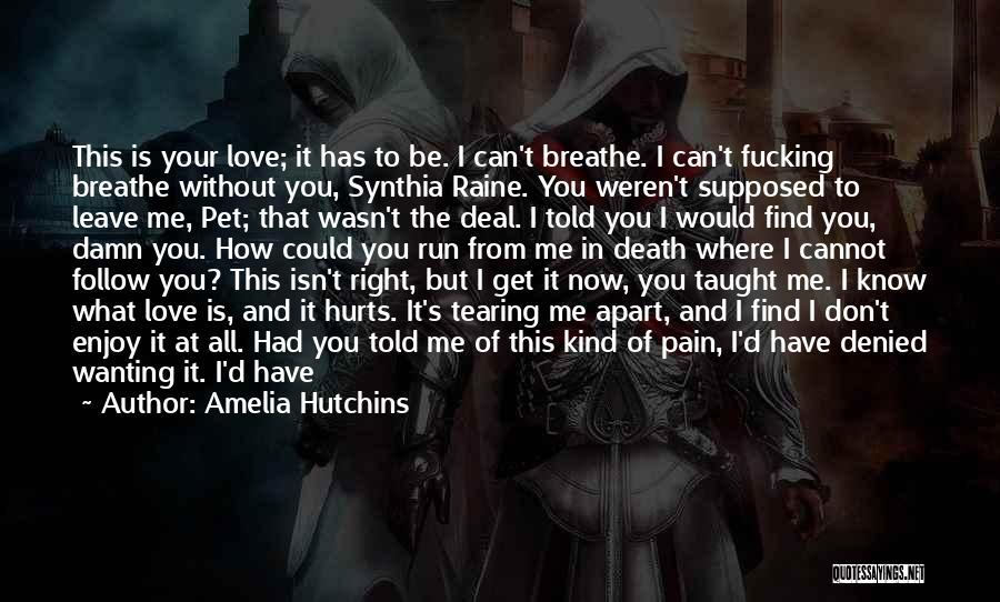 Death Hurts Quotes By Amelia Hutchins