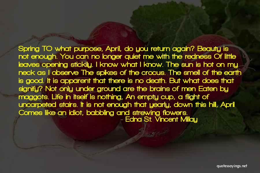 Death Idiot Quotes By Edna St. Vincent Millay Death Idiot Quotes By Edna St. Vincent Millay