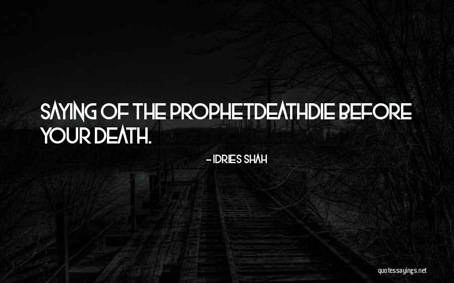 Death In Islam Quotes By Idries Shah Death In Islam Quotes By Idries Shah