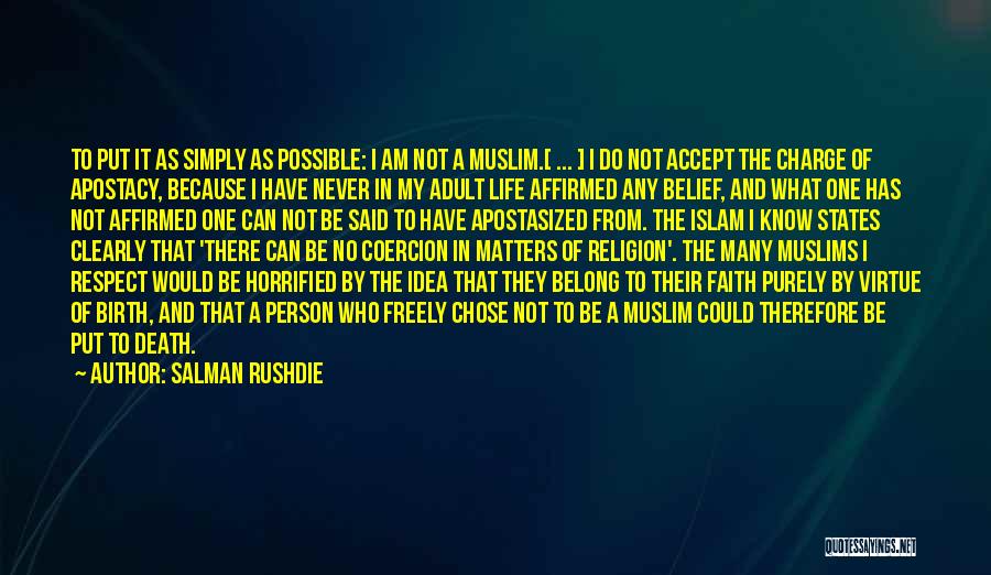 Death In Islam Quotes By Salman Rushdie
