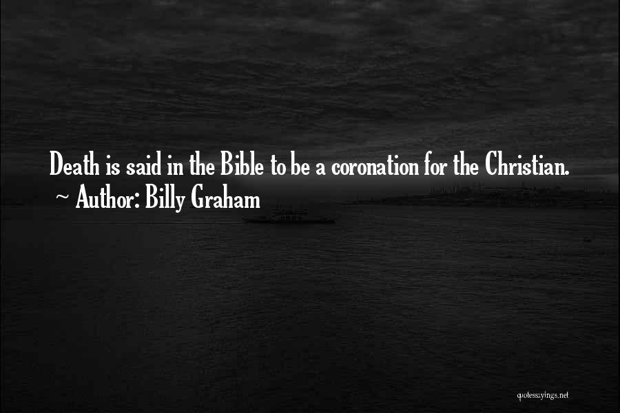 Death In The Bible Quotes By Billy Graham