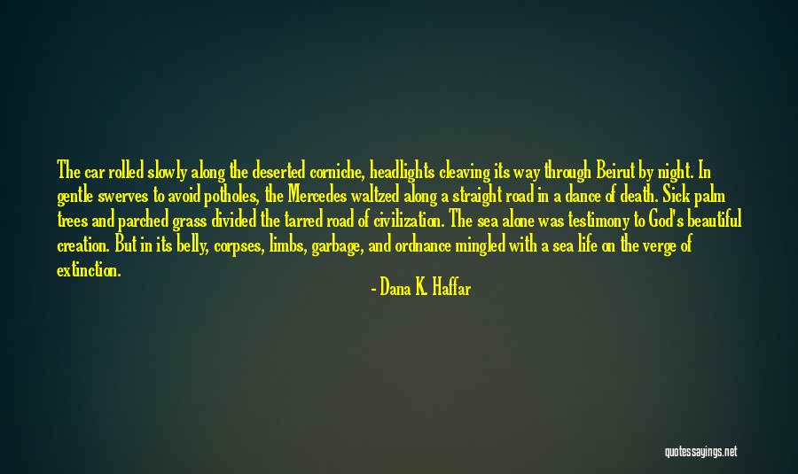 Death In The Road Quotes By Dana K. Haffar