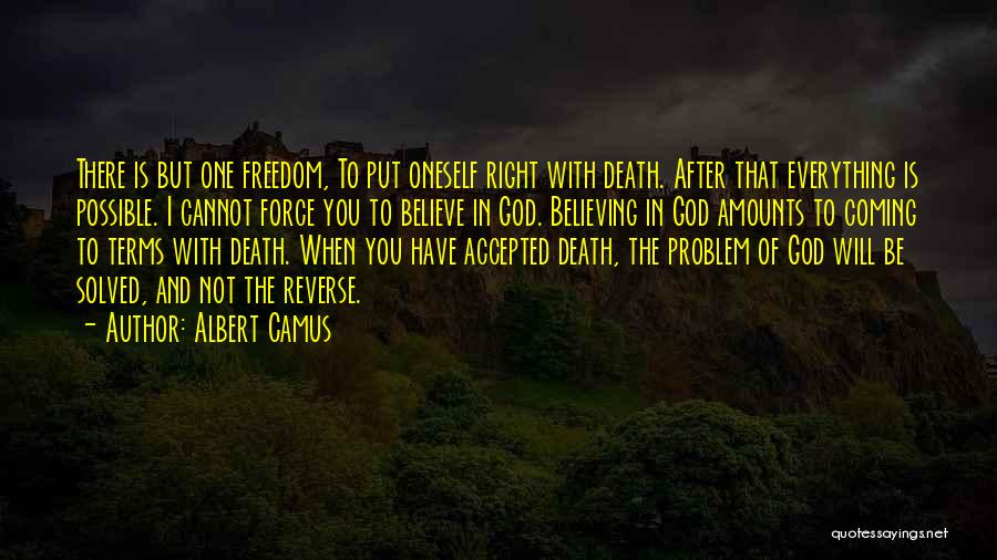 Death Is Freedom Quotes By Albert Camus