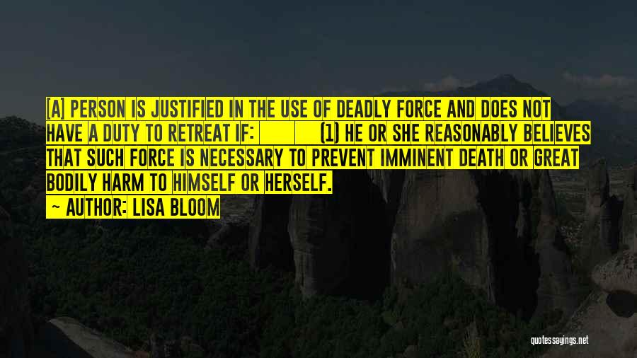 Death Is Imminent Quotes By Lisa Bloom