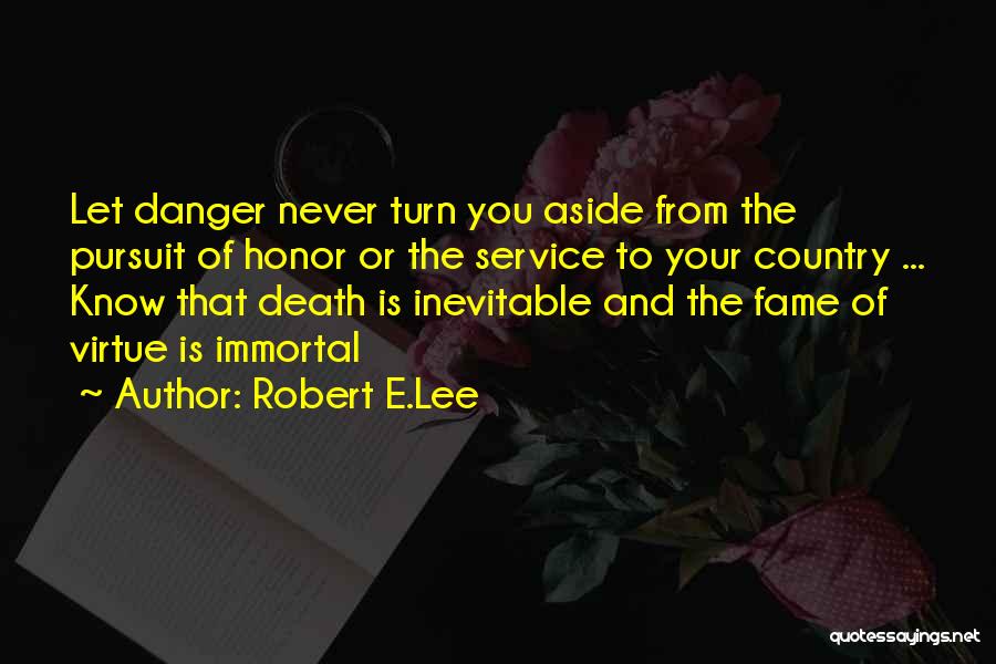 Death Is Inevitable Quotes By Robert E.Lee