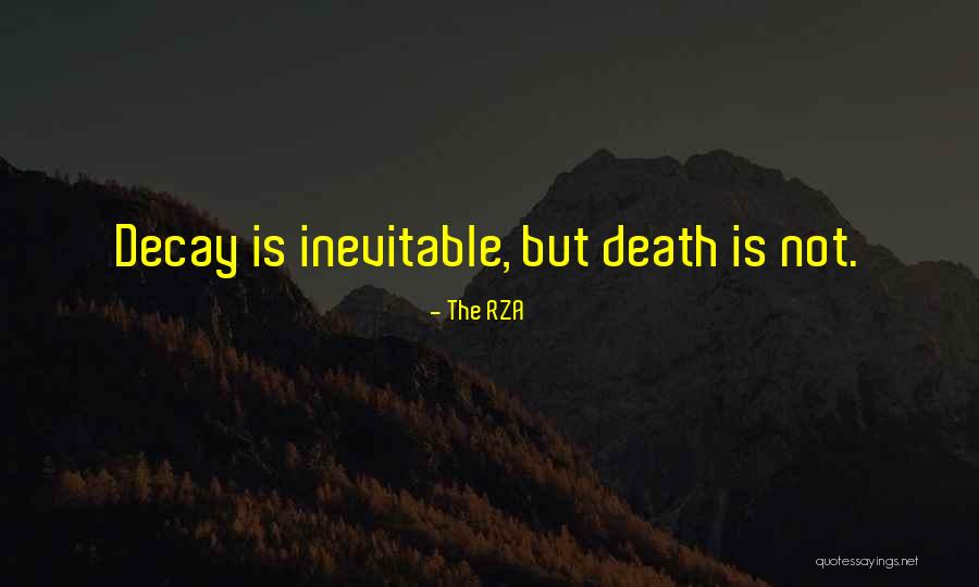 Death Is Inevitable Quotes By The RZA